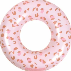 New Swim Essentials Bouée Léopard vieux rose (90 cm)