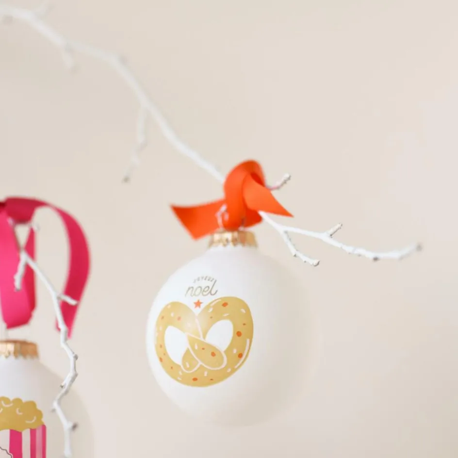 New Baubels Boule de Noël Bretzel Noël Gourmand