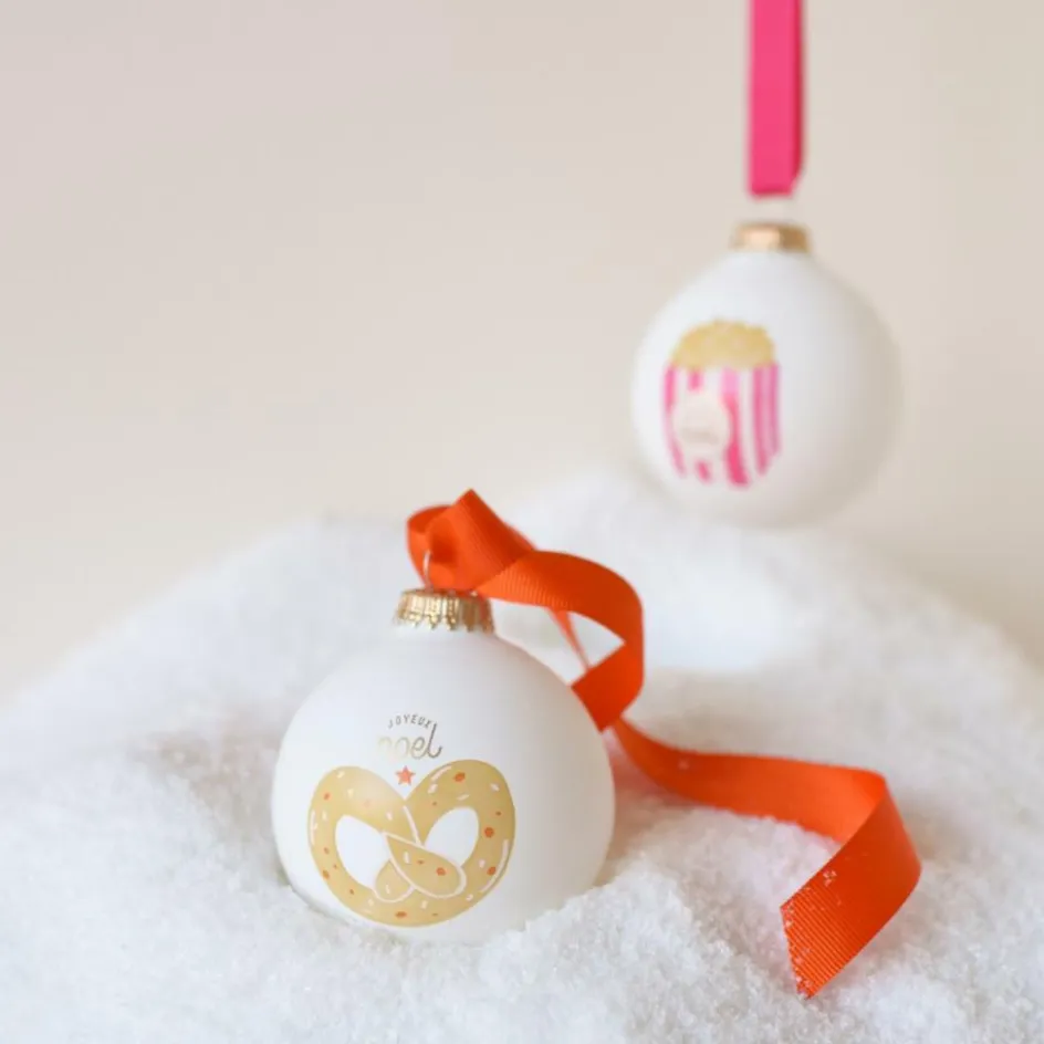 New Baubels Boule de Noël Bretzel Noël Gourmand