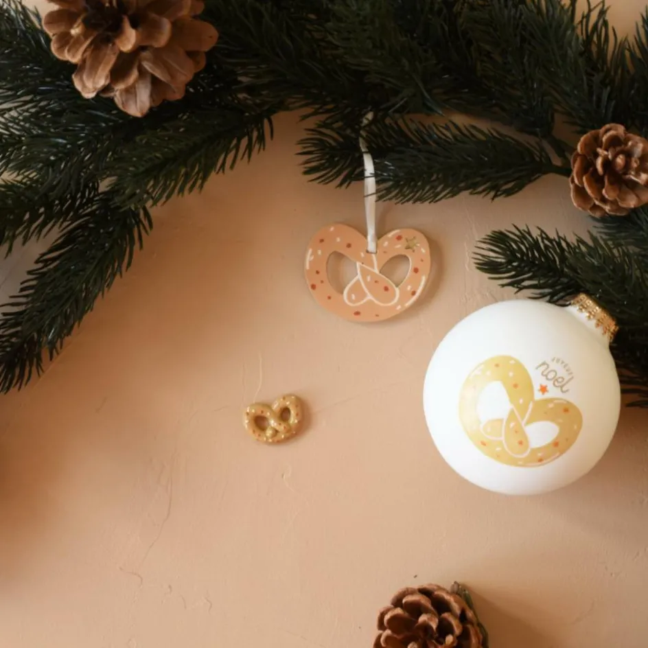 Baubels Boule de Noël Bretzel Noël Gourmand (personnalisable)