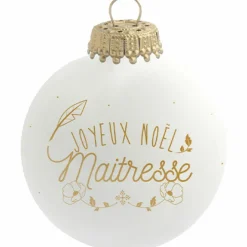 Discount Baubels Boule de Noël Joyeux Noël Maîtresse
