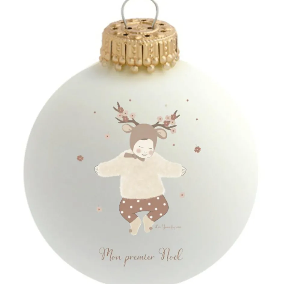 Best Baubels Boule de Noël Mon 1er Noël Les Yeux Fripons (personnalisable)