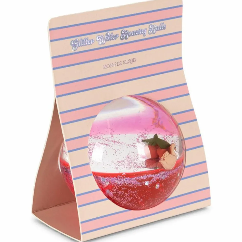 Sale Konges Slojd Boule d'eau à paillettes Cherry (10 cm)
