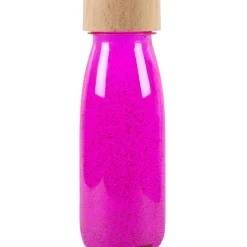 Bouteille sensorielle à paillettes Float Rose fluorescente|Petit Boum New