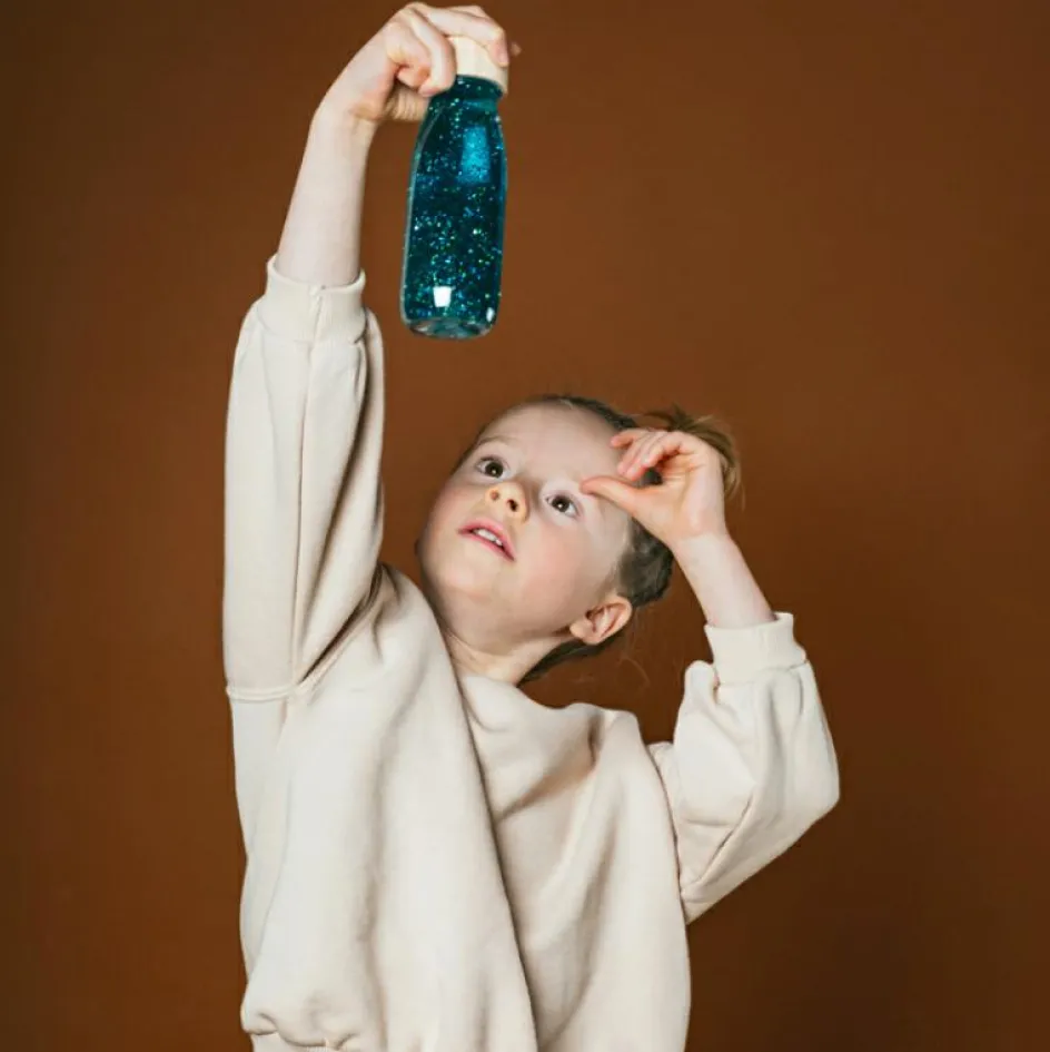 Bouteille sensorielle Float Turquoise|Petit Boum Online