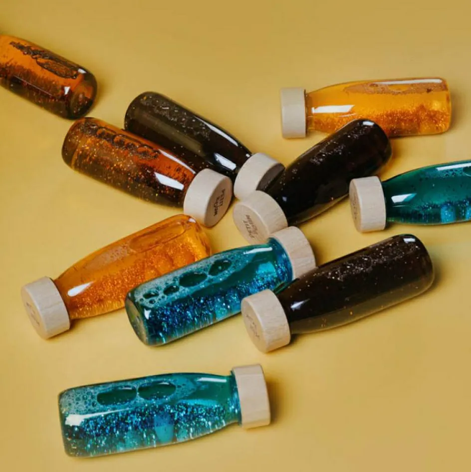 Bouteille sensorielle Float Turquoise|Petit Boum Online