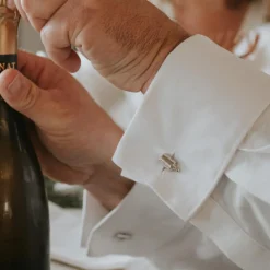 Hot Mon Petit Poids Boutons de manchette personnalisable (laiton)