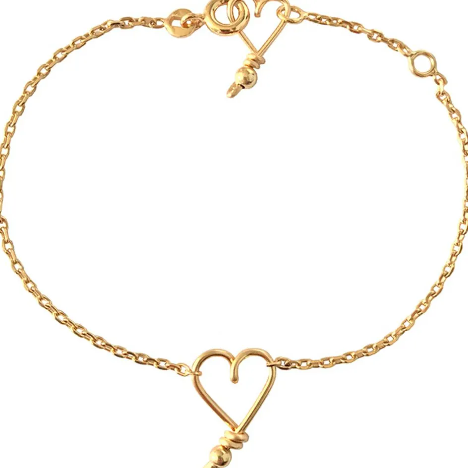 New Padam Padam Bracelet chaîne Mon coeur S (goldfilled jaune 14 carats)