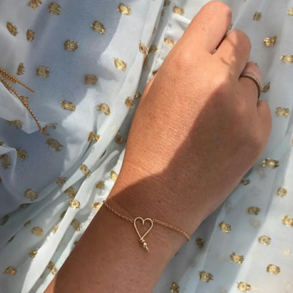 New Padam Padam Bracelet chaîne Mon coeur S (goldfilled jaune 14 carats)