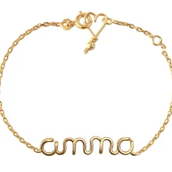 Sale Padam Padam Bracelet chaîne Prénom goldfilled jaune (personnalisable)