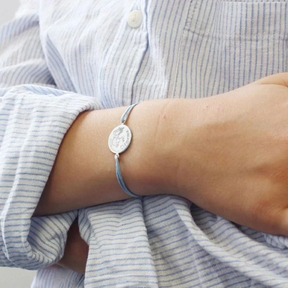 Best Petits trésors Bracelet cordon Ange personnalisable (argent 925°)