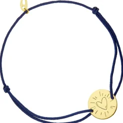 Bracelet cordon Coeur personnalisable (or jaune 18 carats)|Maison Augis Outlet