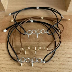 Best Padam Padam Bracelet cordon coton ciré Papa argent (personnalisable)