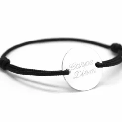 Sale Petits trésors Bracelet cordon homme Le chic personnalisable (argent 925°)