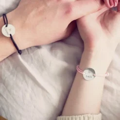 Sale Petits trésors Bracelet cordon homme Le chic personnalisable (argent 925°)