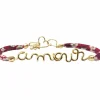 Bracelet cordon liberty Amour goldfilled jaune (personnalisable)|Padam Padam Sale