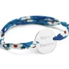 Bracelet cordon liberty Family personnalisable (argent 925°)|Petits trésors Sale