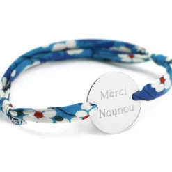 Bracelet cordon liberty Family personnalisable (argent 925°)|Petits trésors Sale