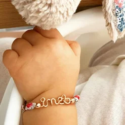 Online Padam Padam Bracelet cordon liberty Prénom goldfilled jaune (personnalisable)