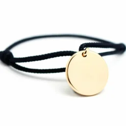 Sale Petits trésors Bracelet cordon maman Kids médaille (plaqué or jaune)