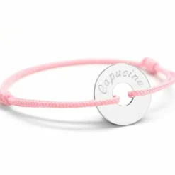 Bracelet cordon maman Petite Chérie (argent 925°)|Petits trésors Hot