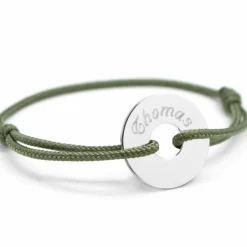 Bracelet cordon maman Petite Chérie (argent 925°)|Petits trésors Hot