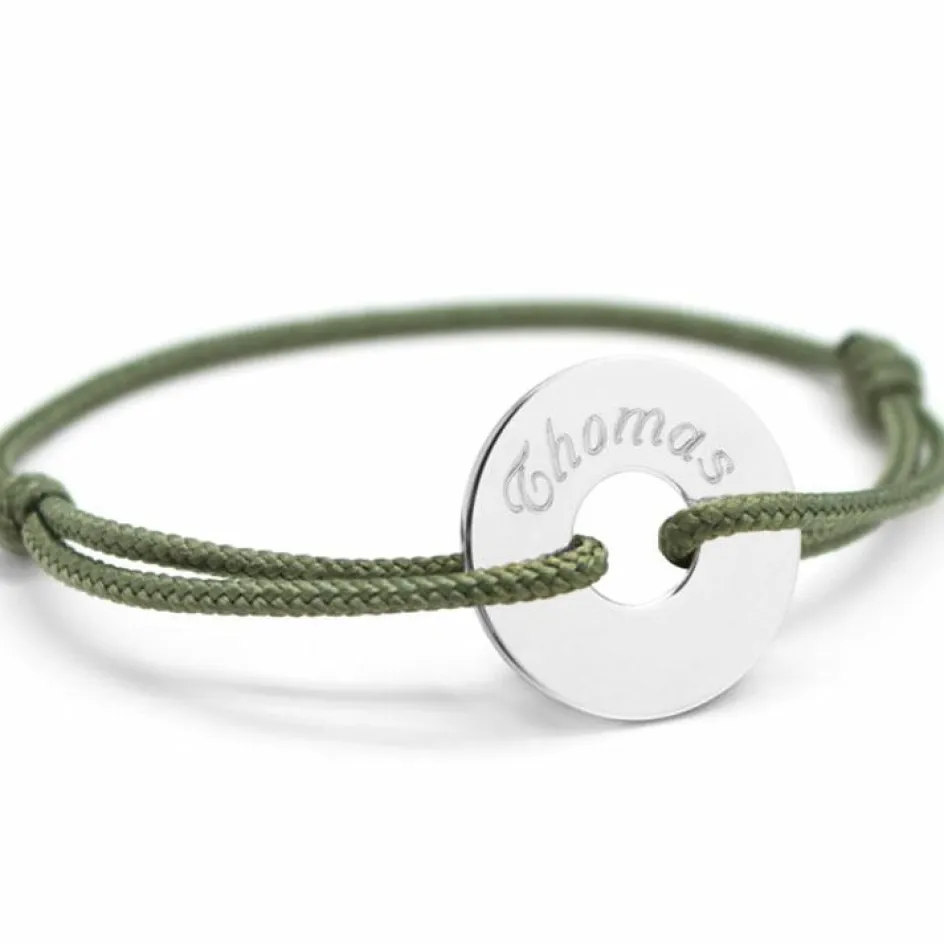 Bracelet cordon maman Petite Chérie (argent 925°)|Petits trésors Hot