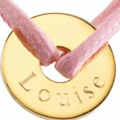 Bracelet cordon Mini Jeton (plaqué or jaune)|Petits trésors New