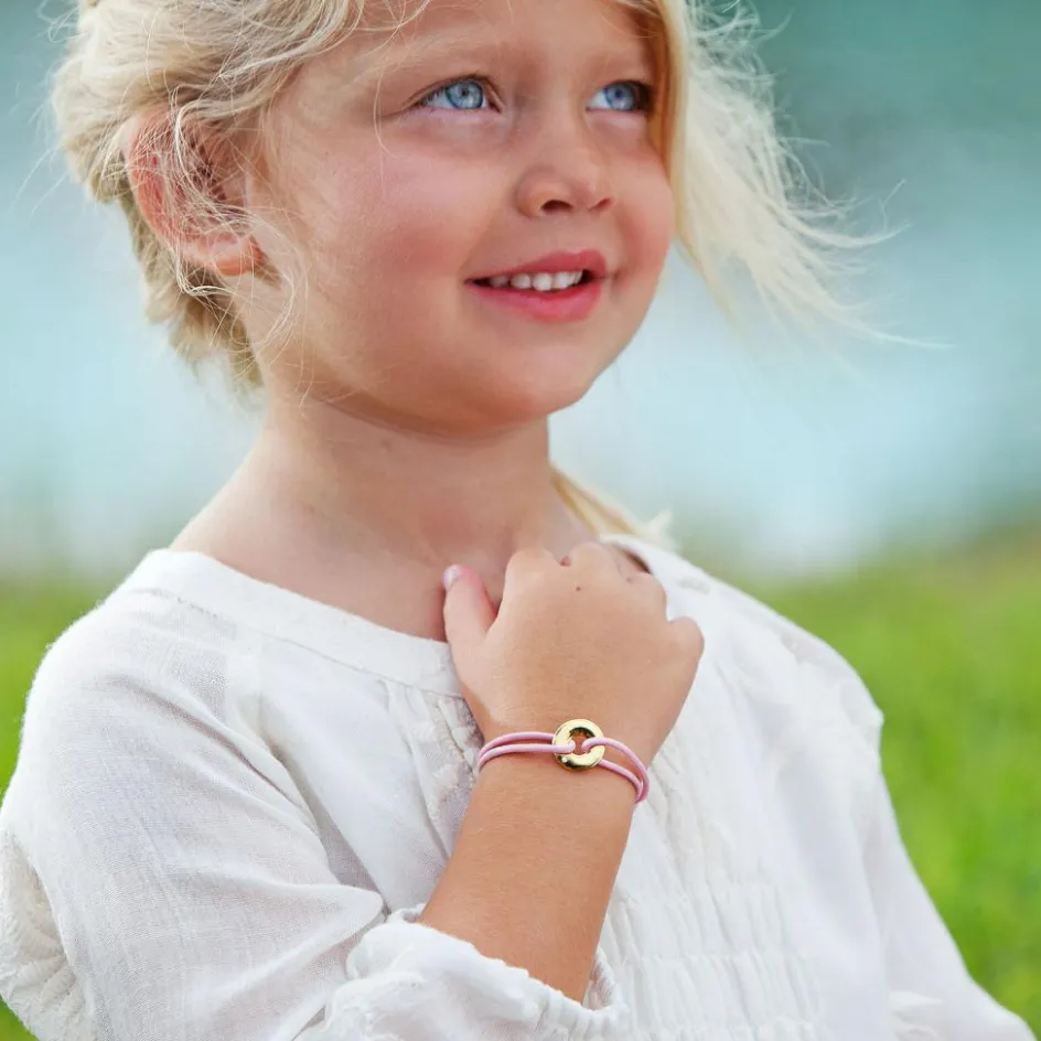 Bracelet cordon Mini Jeton (plaqué or jaune)|Petits trésors New