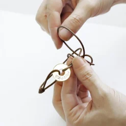 Bracelet cordon Mini Jeton (plaqué or jaune)|Petits trésors New