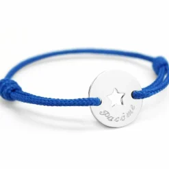 Bracelet cordon Mini jeton étoile (argent 925°)|Petits trésors Outlet