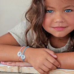 Bracelet cordon Mini jeton étoile (argent 925°)|Petits trésors Outlet