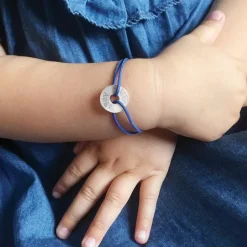 Clearance Petits trésors Bracelet cordon Mini jeton (argent 925°)