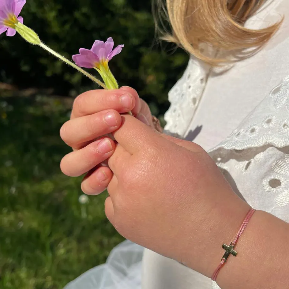 Outlet Padam Padam Bracelet cordon Mon petit Notre Dame goldfilled jaune (personnalisable)