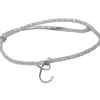 Best Padam Padam Bracelet cordon paillette initiale argent (personnalisable)