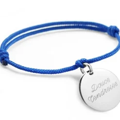 Sale Petits trésors Bracelet cordon médaille (argent 925°)