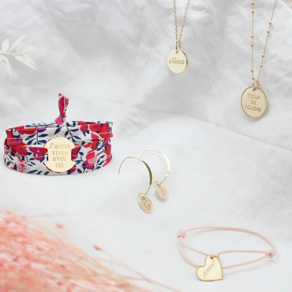 Best Petits trésors Bracelet enfant cordon Kids coeur (plaqué or jaune)