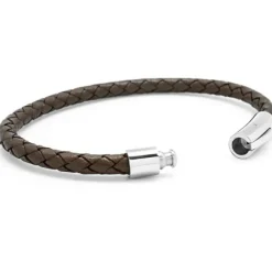 Bracelet L'Epicurien marron (acier)|Petits trésors Discount