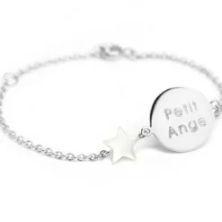 Bracelet Lovely nacre étoile (argent 925°)|Petits trésors Best