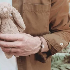 Bracelet en argent rhodié (personnalisable)|Mon Petit Poids Outlet
