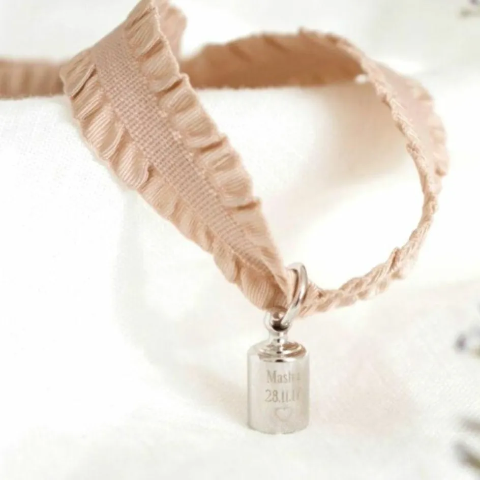 Bracelet en argent rhodié (personnalisable)|Mon Petit Poids Outlet