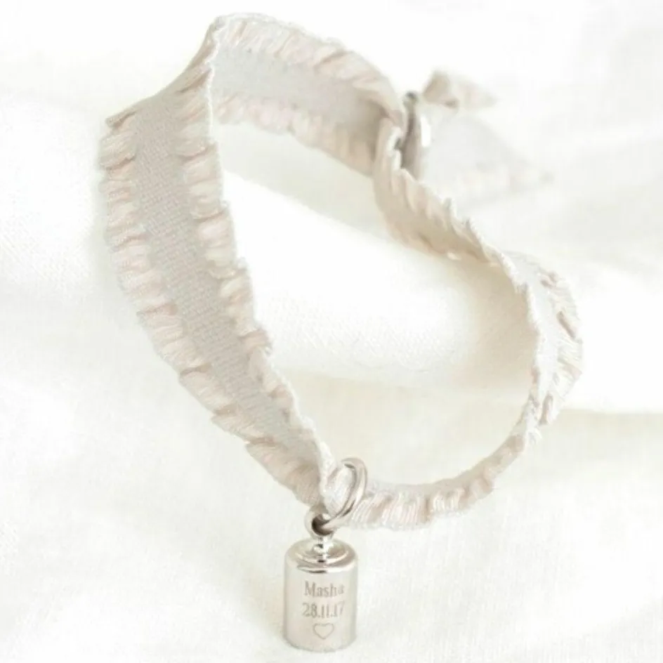 Bracelet en argent rhodié (personnalisable)|Mon Petit Poids Outlet