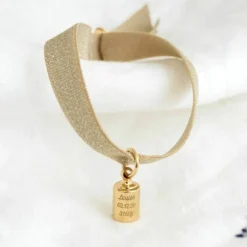 Bracelet en plaqué or jaune (personnalisable)|Mon Petit Poids New