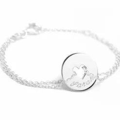 Online Petits trésors Bracelet Poème coeur (argent 925°)