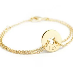 Bracelet Poème coeur (plaqué or jaune)|Petits trésors Outlet