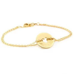 Bracelet Poème coeur (plaqué or jaune)|Petits trésors Outlet