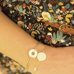 Bracelet Poème (plaqué or jaune)|Petits trésors Hot