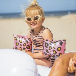 Discount Swim Essentials Brassards de natation Léopard rose et doré (2-6 ans)