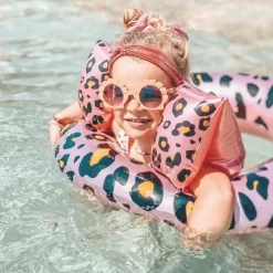 Discount Swim Essentials Brassards de natation Léopard rose et doré (2-6 ans)