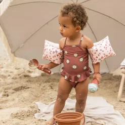 Brassards de natation Léopard vieux rose (0-2 ans)|Swim Essentials Hot